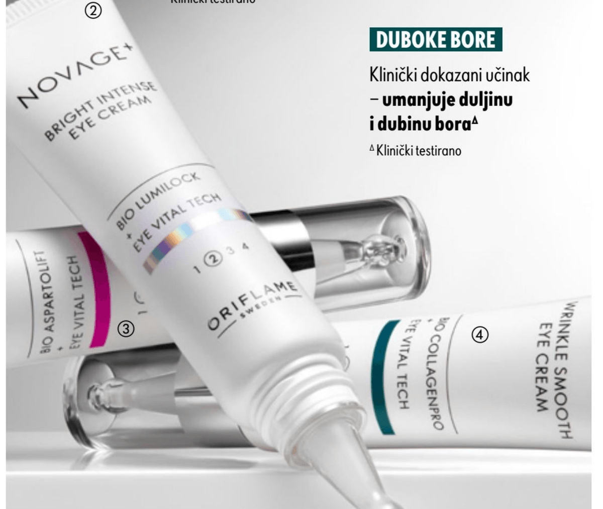 Novage+ Lift + Firm krema za područje oko očiju 15 ml - Akcija u trgovini Oriflame