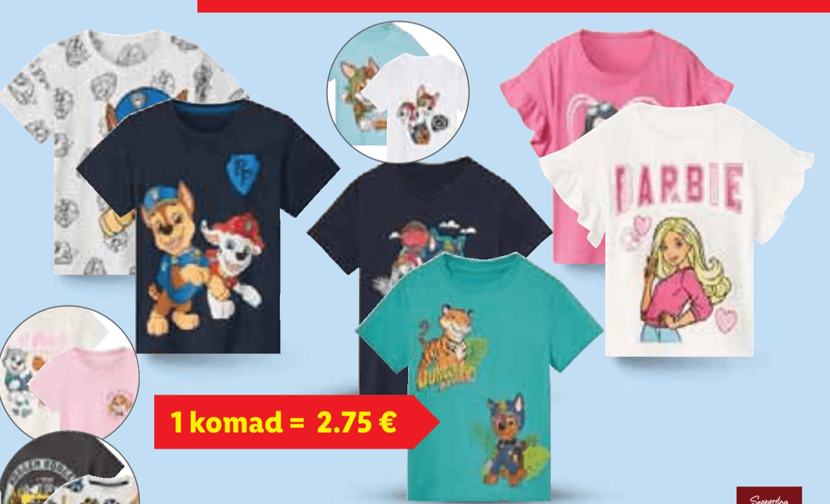 Majice 2 komada u setu - Akcija u trgovini Lidl