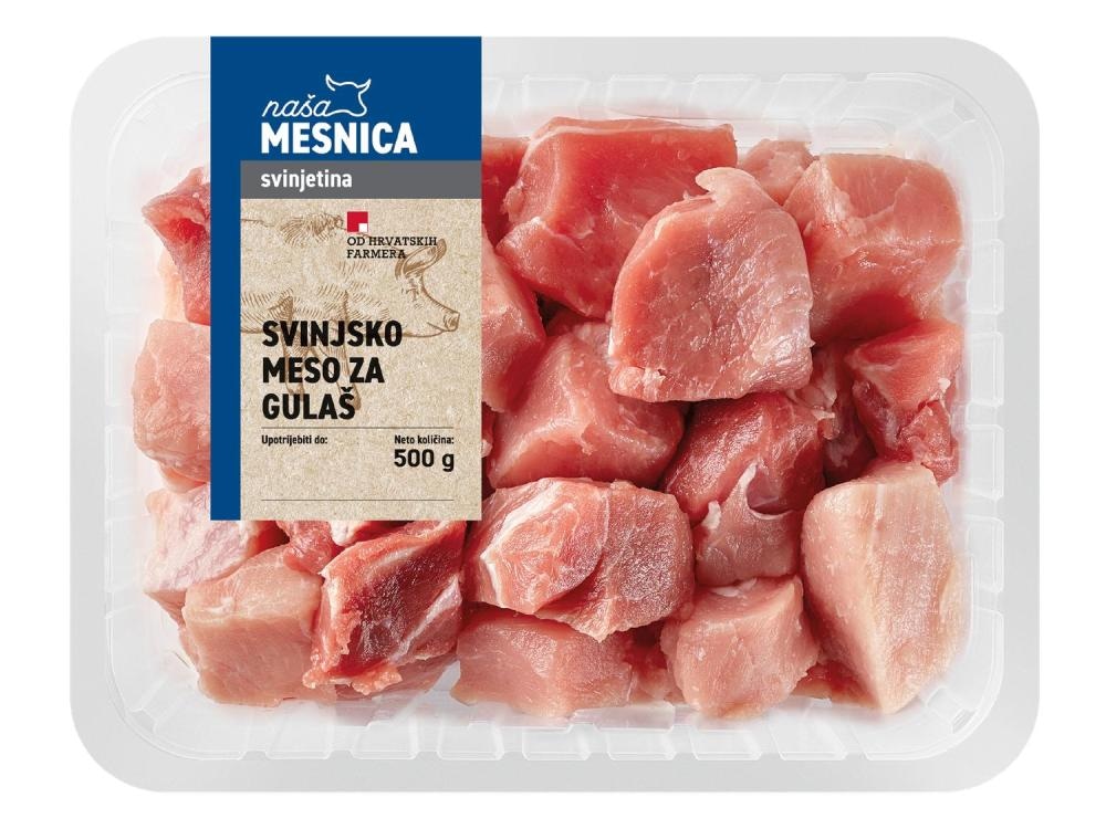 Svježe svinjsko meso za gulaš 500 g - Akcija u trgovini Lidl