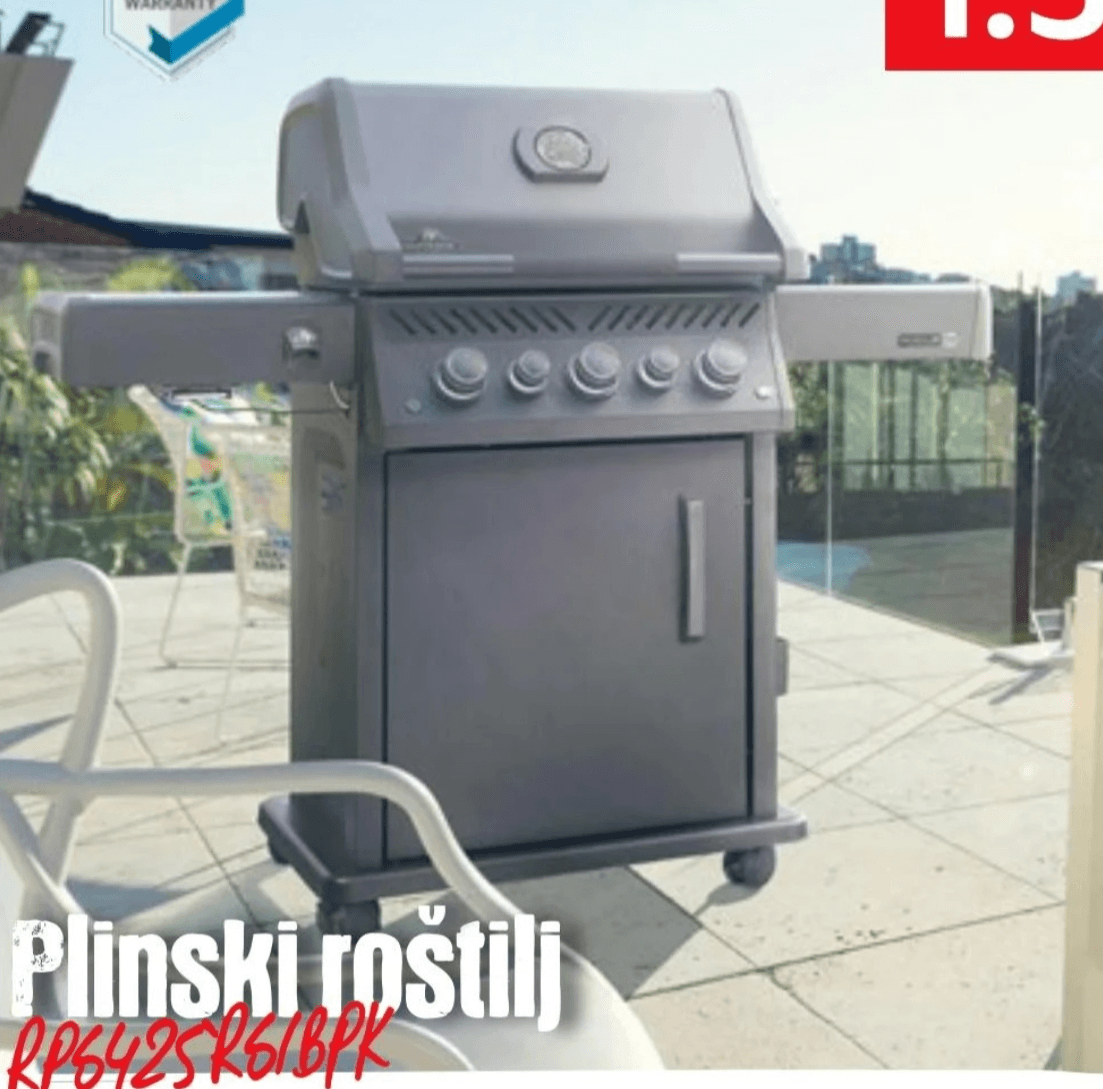 Plinski roštilj RP6425 R6/BPK NAPOLEON - Akcija u trgovini Lesnina
