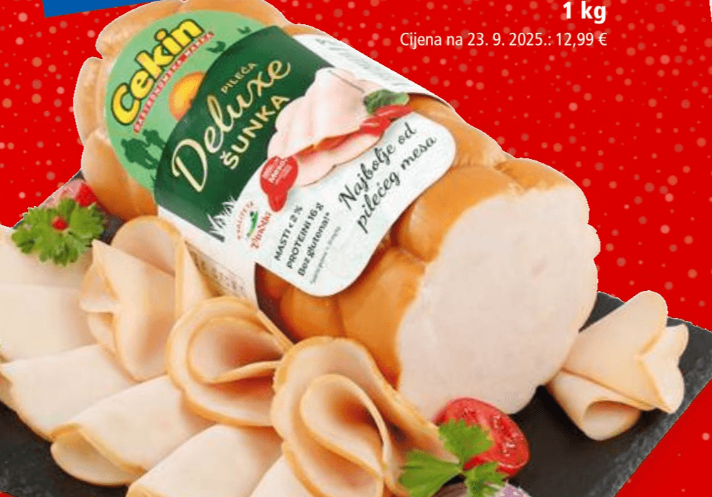 Šunka pileća Deluxe 1 kg Cekin - Akcija u trgovini NTL