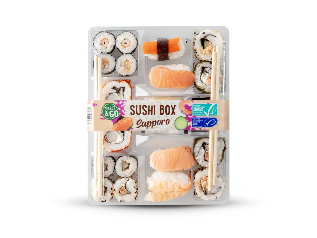 Sushi Box Sapporo Select & Go Sushi Family Tray 462.5 g Akcija u trgovini Lidl
