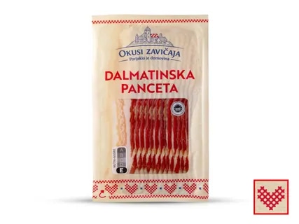 Dalmatinska panceta 250 g Okusi zavičaja - Akcija u trgovini Lidl
