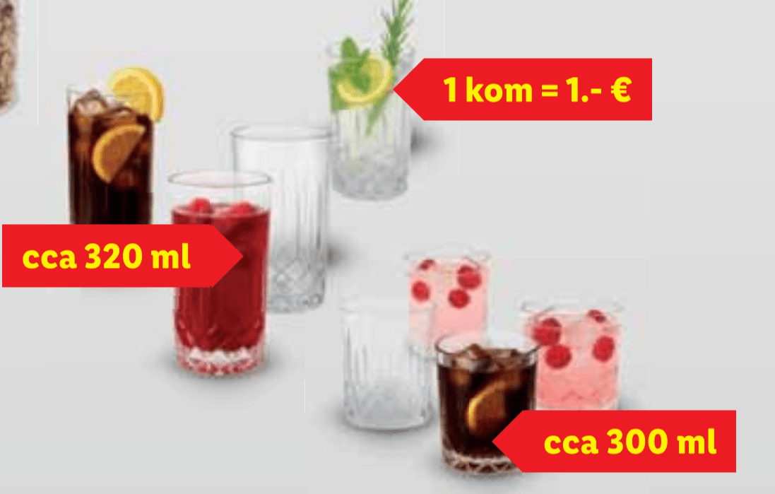 Silvercrest Čaše 4 komada u setu - Akcija u trgovini Lidl