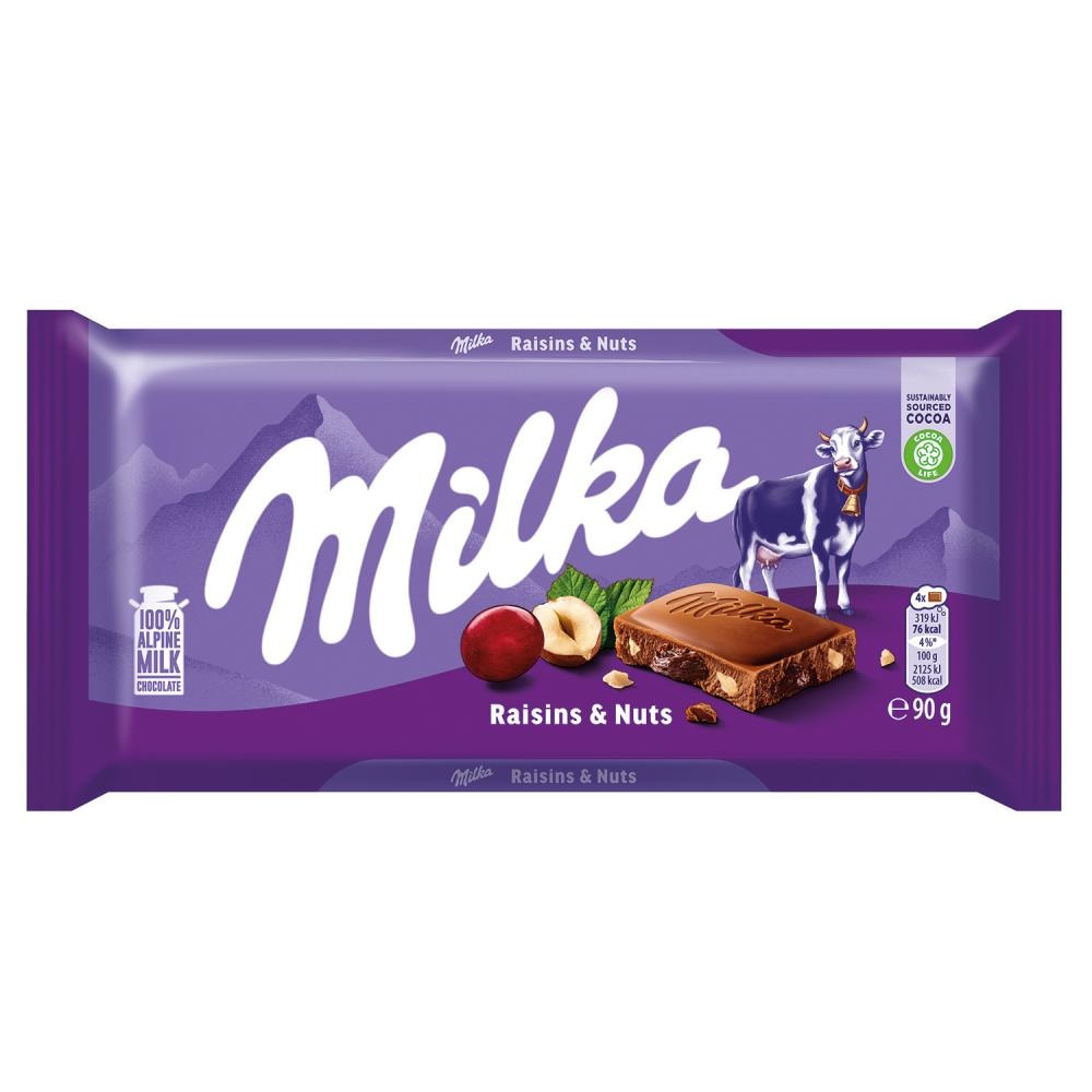 Milka Raisins & Nuts 90g - Akcija u trgovini Žabac