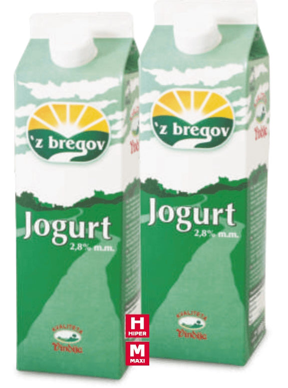 'z bregov Jogurt 1 kg Vindija - Akcija u trgovini Tommy