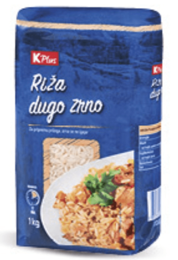 K Plus Riža 1kg - Akcija u trgovini Konzum