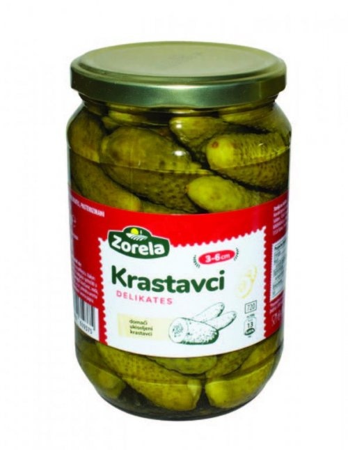 Zorela Kiseli krastavci 670 g, ocijeđena masa 350 g - Akcija u trgovini Gavranović