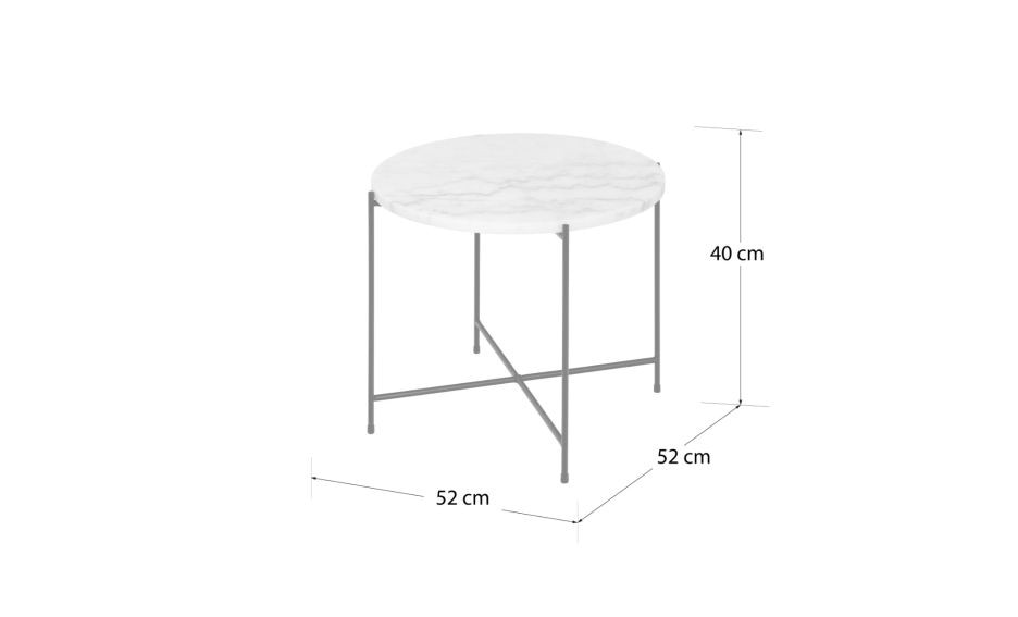 Avila klub stolić promjer 52 cm - Akcija u trgovini Prima