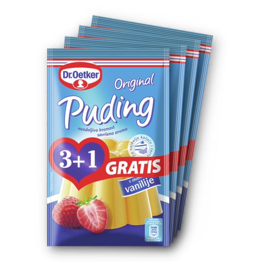 Dr. Oetker Puding 3+1 pak - Akcija u trgovini Konzum
