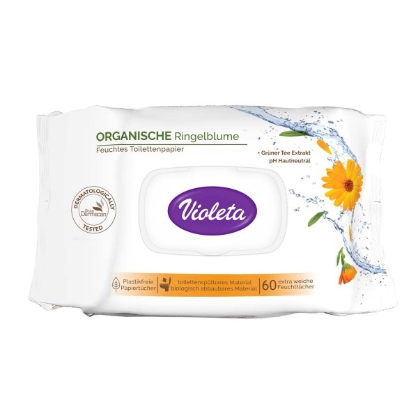 Violeta Deluxe Kamilica vlažni toaletni papir 40/1 - Akcija u trgovini Bipa