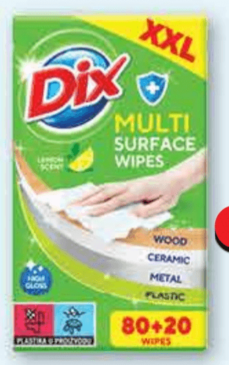 Dix Vlažne maramice za čišćenje 100 komada - Akcija u trgovini Plodine