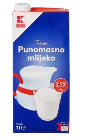 Trajno mlijeko 1 L Classic - Akcija u trgovini Kaufland
