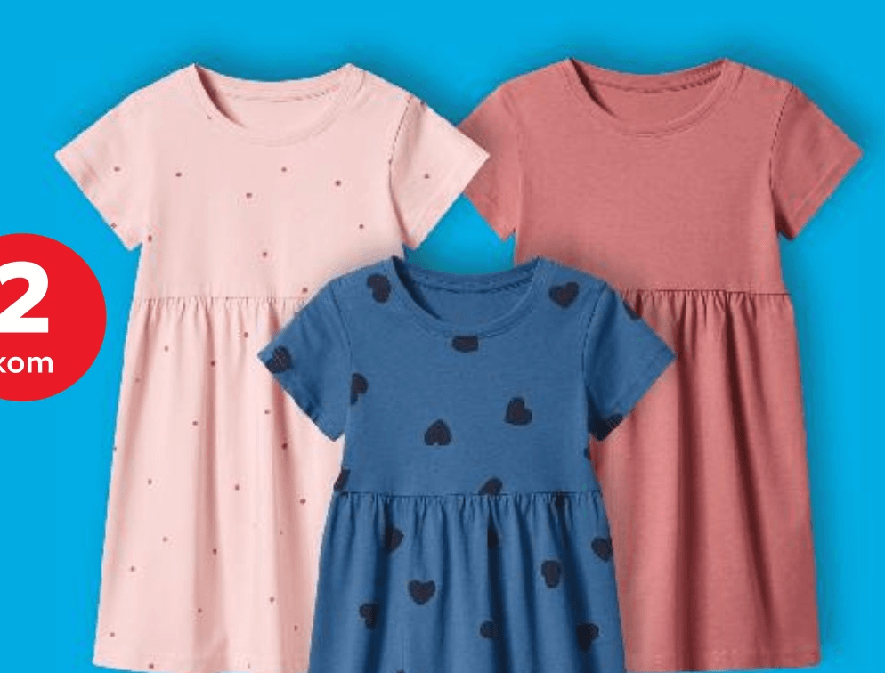 Haljina za djevojčice 2 kom Lupilu - Akcija u trgovini Kaufland
