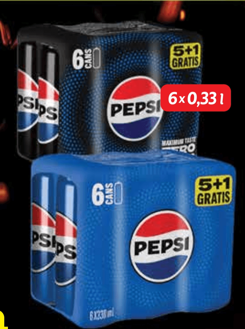 Pepsi Gazirano piće 6x 0,33 l - Akcija u trgovini Plodine