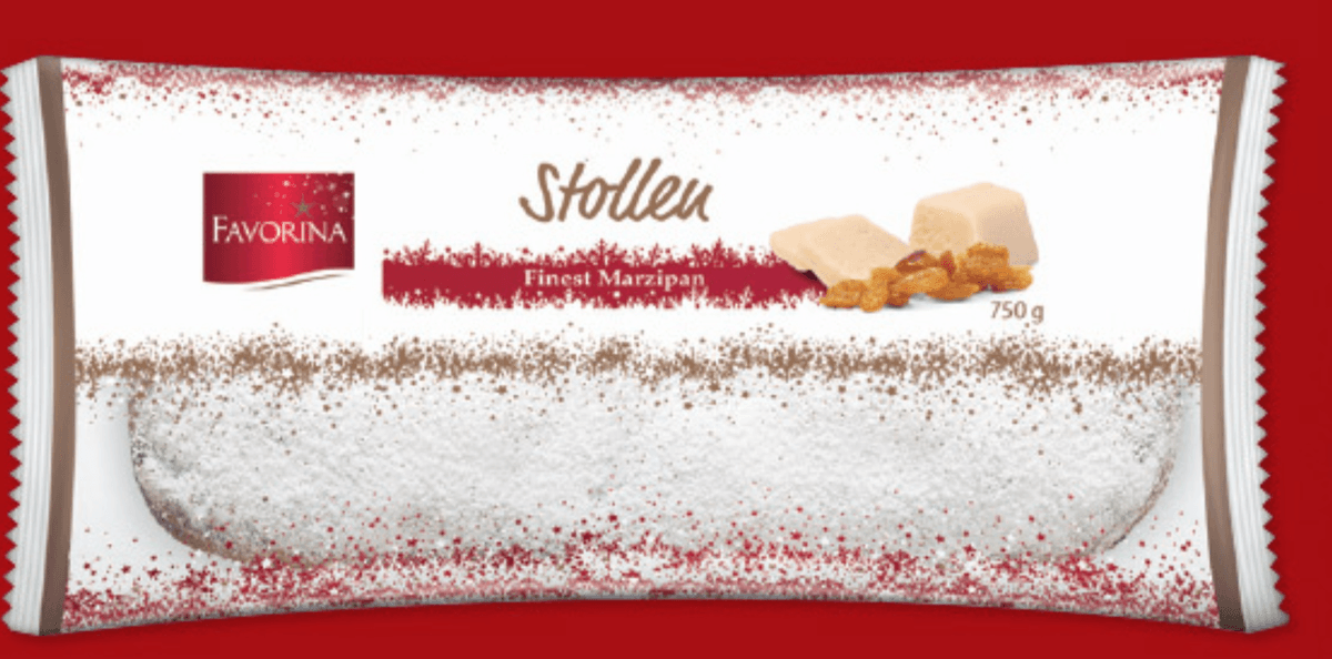 Favorina Božićni kolač s marcipanom 750 g - Akcija u trgovini Lidl