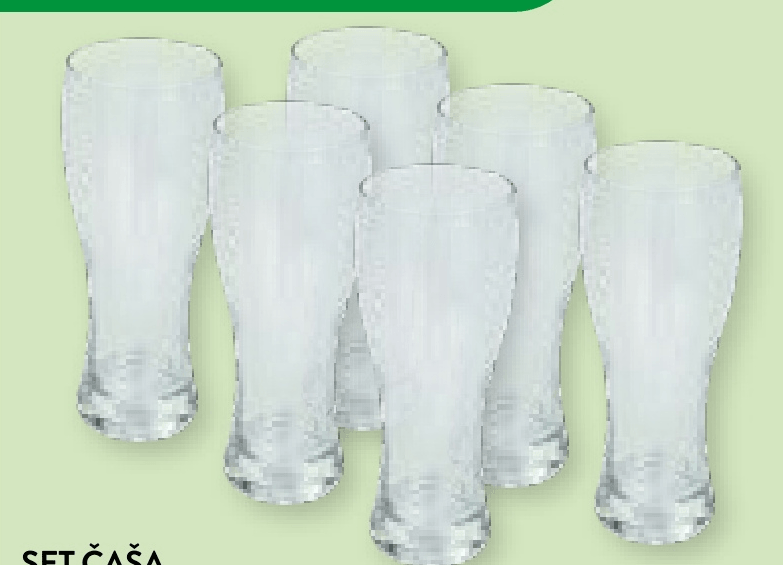 Set čaša za pivo 500 ml, 6 kom - Akcija u trgovini Interspar