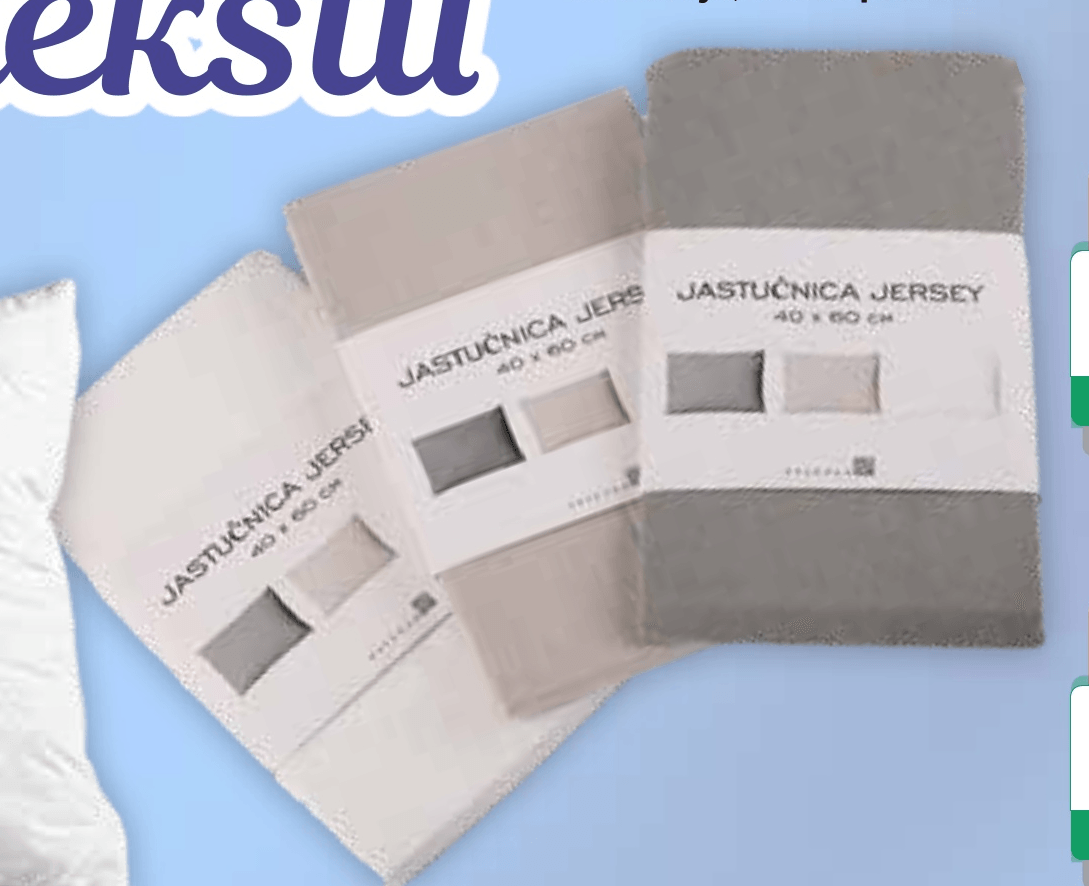 Jastučnica Jersey Vel. 40x60 cm - Akcija u trgovini KTC