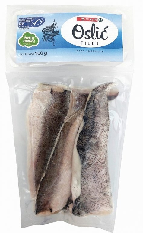 Oslić MSC fileti 500 g Spar Akcija u trgovini Spar