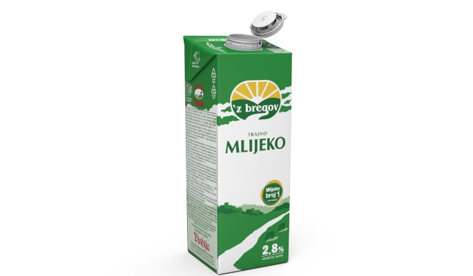 'z bregov Trajno mlijeko 1 L - Akcija u trgovini Tommy
