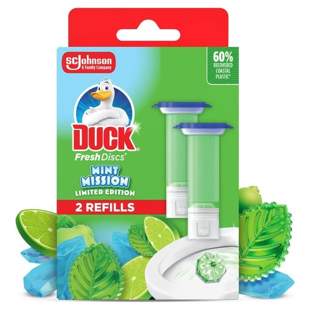 Duck osvježivač za WC Fresh Discs baza mint + Fresh Discs refil marine 2x36ml Akcija u trgovini Dm