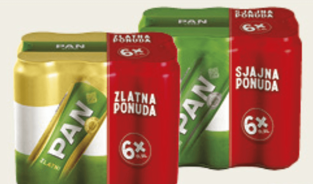 Pan pivo 6x0,5l - Akcija u trgovini Konzum