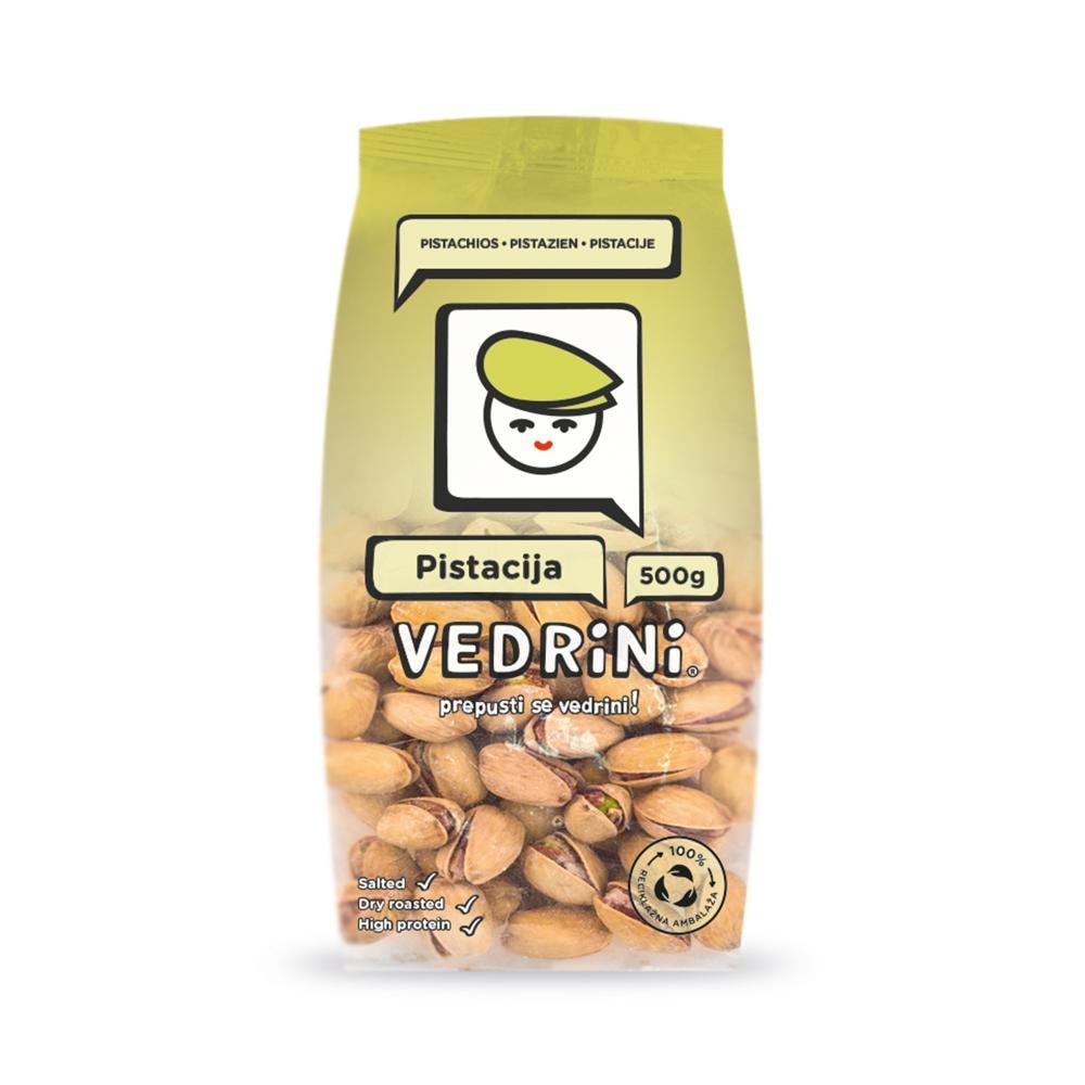 Pistacija pečena slana 500 g Vedrini - Akcija u trgovini Ribola