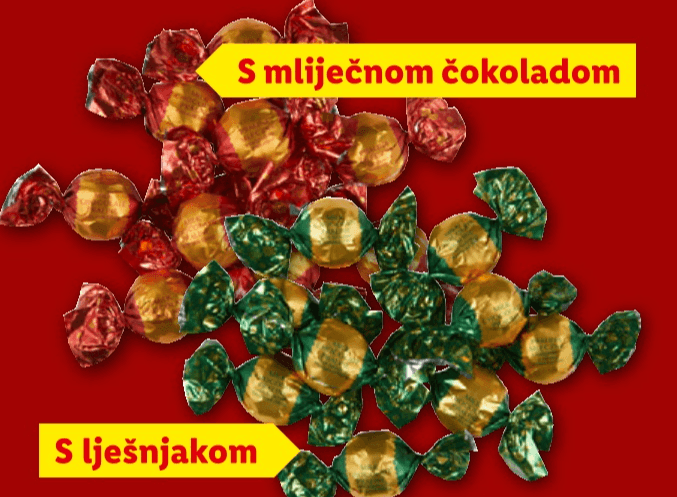 Punjene praline kg Akcija u trgovini Lidl