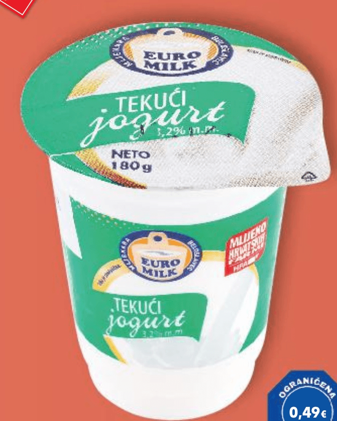Euro-Milk Jogurt 180 g - Akcija u trgovini Kaufland