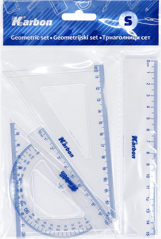 Karbon pribor za geometriju Set Akcija u trgovini Lidl