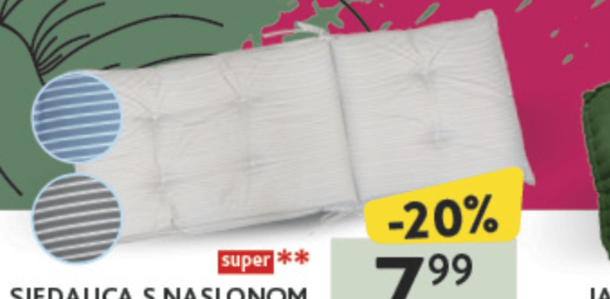 Sjedalica s naslonom - Akcija u trgovini Konzum