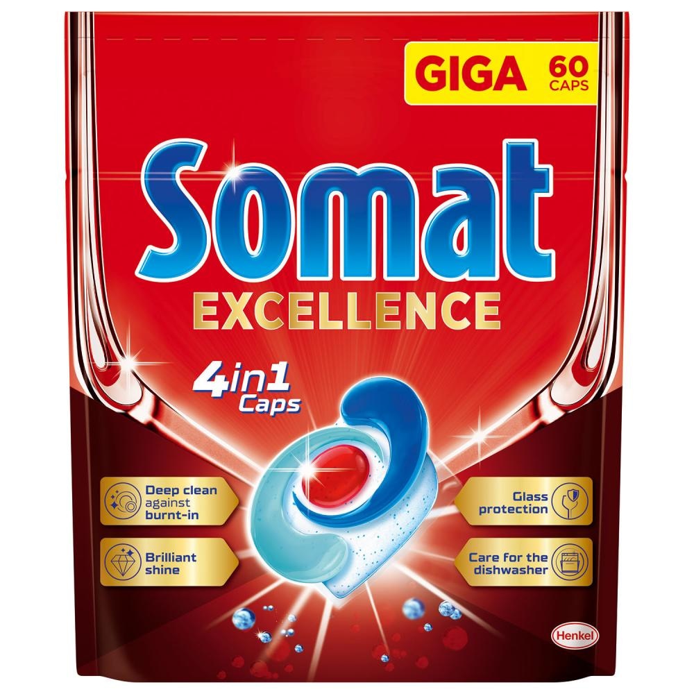 Kapsule za perilicu Excellence Somat 60 kom - Akcija u trgovini NTL