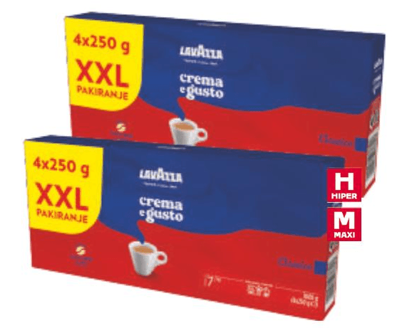 Lavazza Mljevena kava 4 x 250 g - Akcija u trgovini Tommy