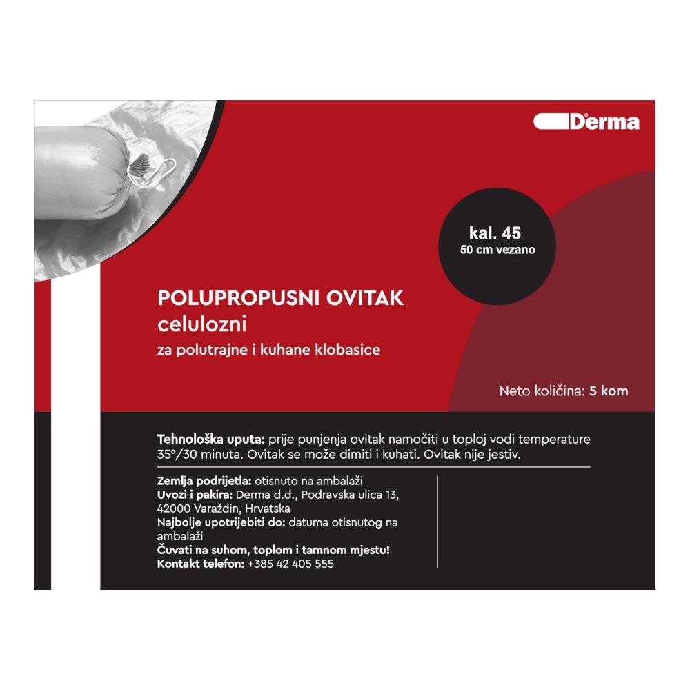 Derma Polupropusni celulozni ovitak 5 kom - Akcija u trgovini Trgovina Krk