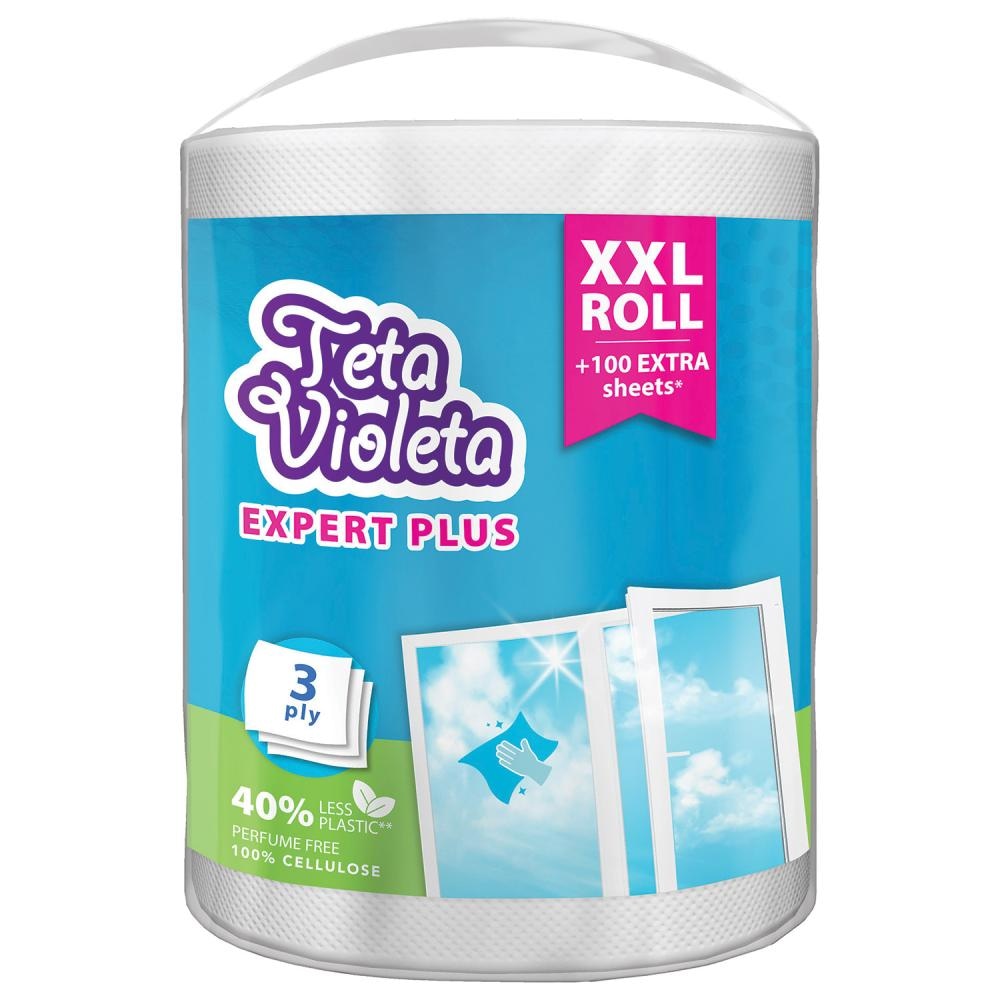 Teta Violeta Papirnati ručnici Extra Plus 1 rola - Akcija u trgovini Kaufland