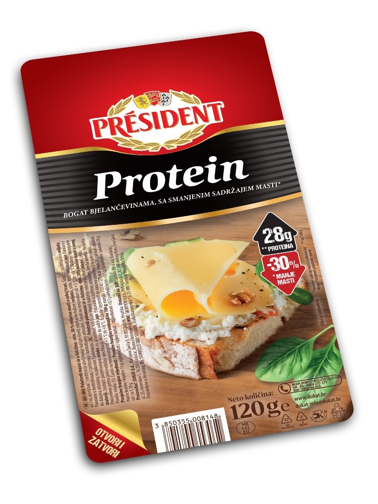 Sir Protein President 250 g ili 120 g Dukat Akcija u trgovini Spar