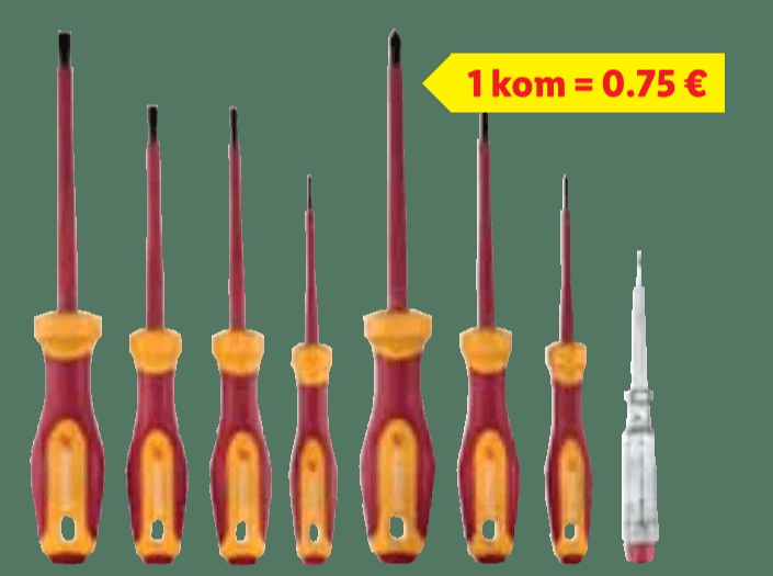 PARKSIDE Odvijači 8 komada u setu - Akcija u trgovini Lidl