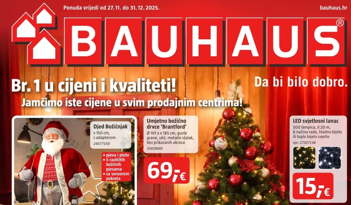 Bauhaus katalog Prosinac od 27.11. do 31.12.2025