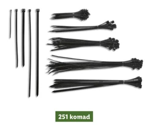 PARKSIDE Kabelske vezice 251 kom - Akcija u trgovini Kaufland