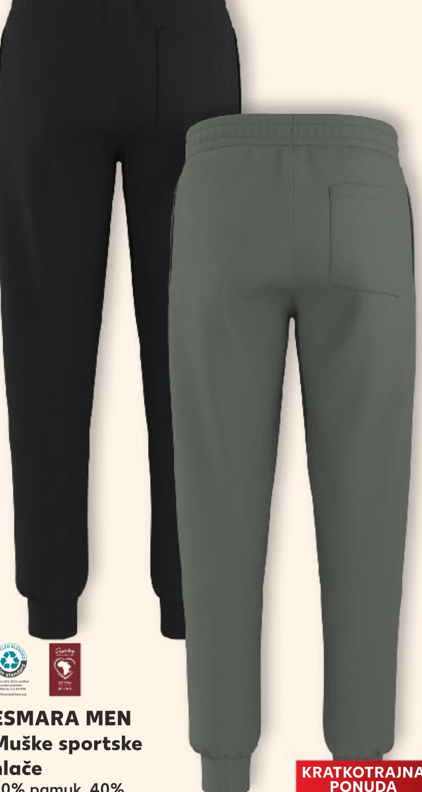 Esmara Men Muške sportske hlače - Akcija u trgovini Kaufland