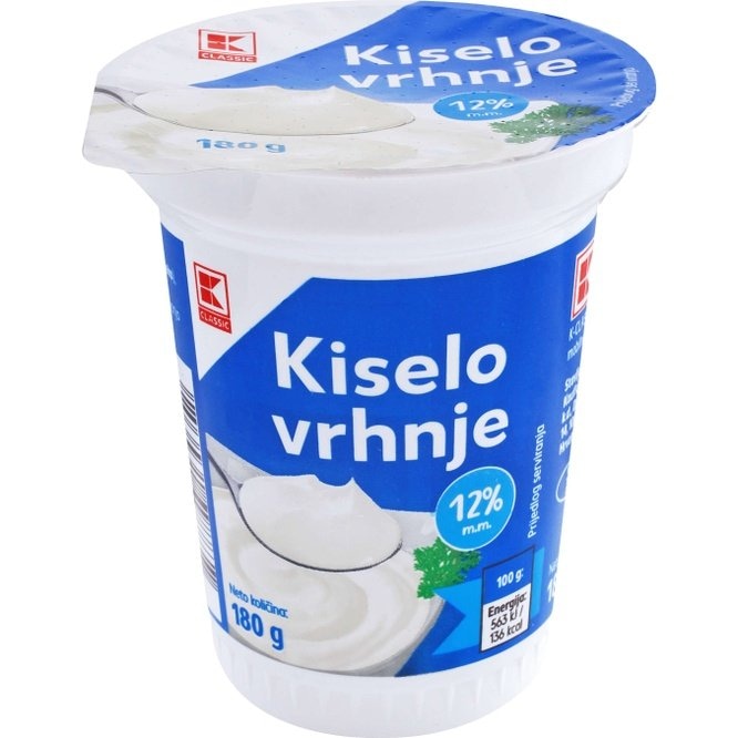 Kiselo vrhnje Classic 180 g - Akcija u trgovini Kaufland