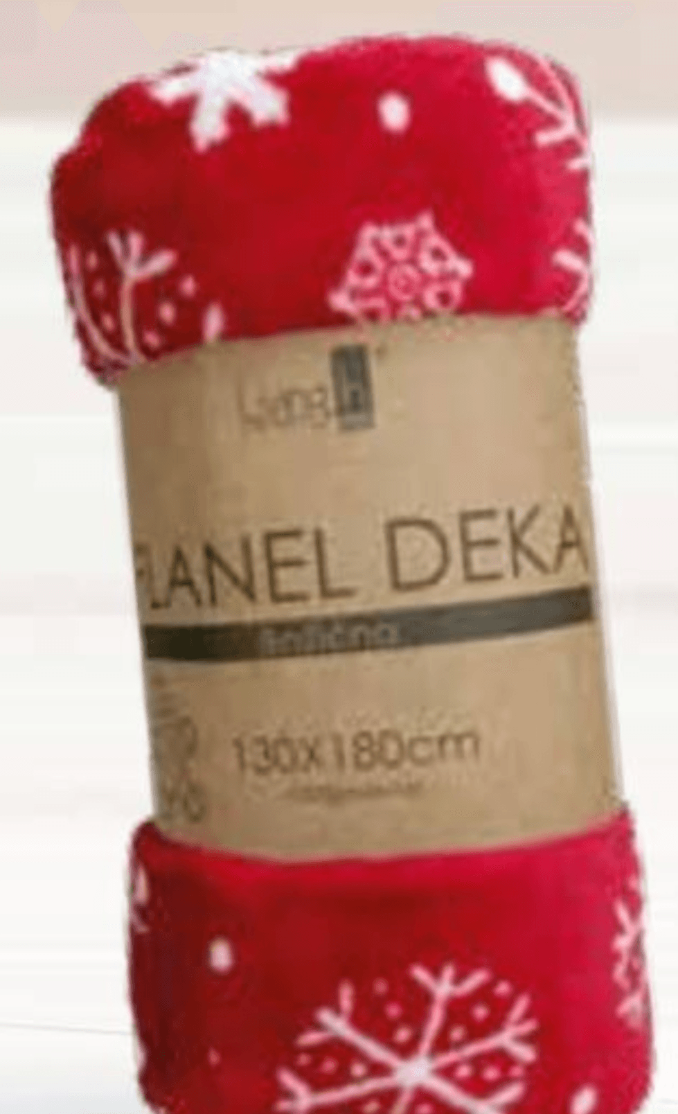 Božićna flanel deka 1 kom - Akcija u trgovini Interspar