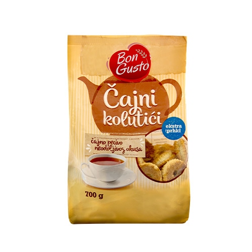 Bon gusto KEKS ČAJNI KOLUTIĆI 700 g - Akcija u trgovini Studenac