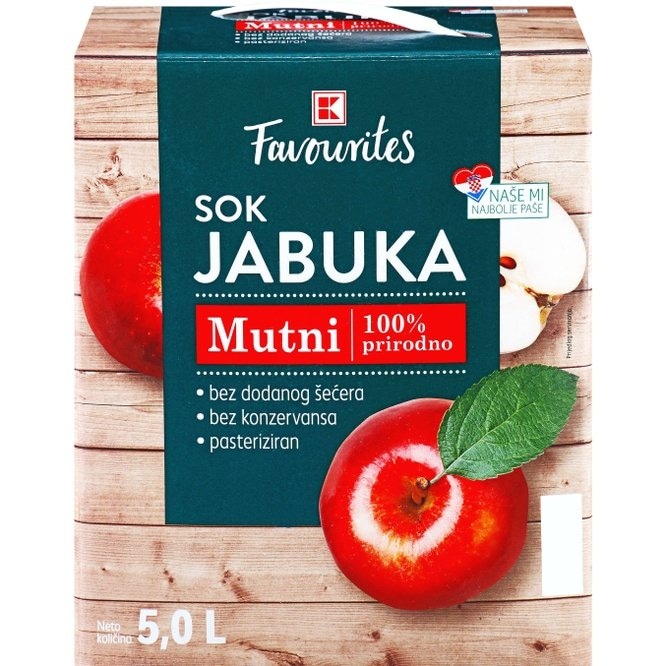 Favourites Voćni sok jabuka 5 L - Akcija u trgovini Kaufland