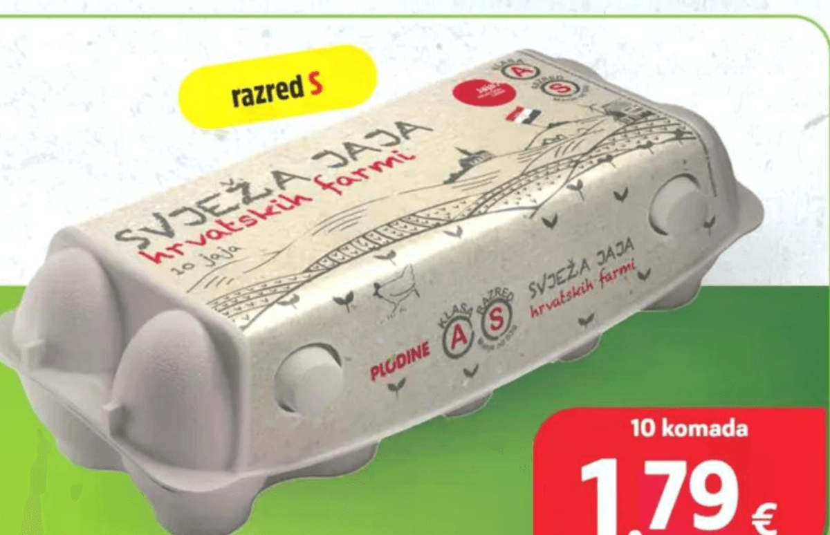 Domaća jaja 10 komada Plodine - Akcija u trgovini Plodine