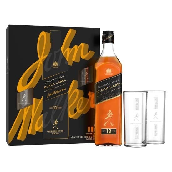 Johnnie Walker Whiskey 0,7 l + 2 čaše - Akcija u trgovini Plodine