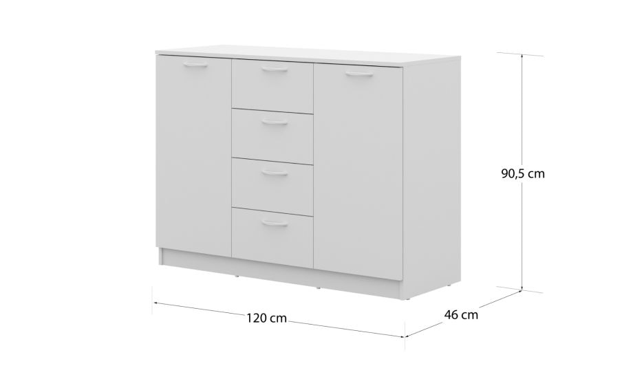 PAOLA komoda 120 x 46 x 90 cm - Akcija u trgovini Prima