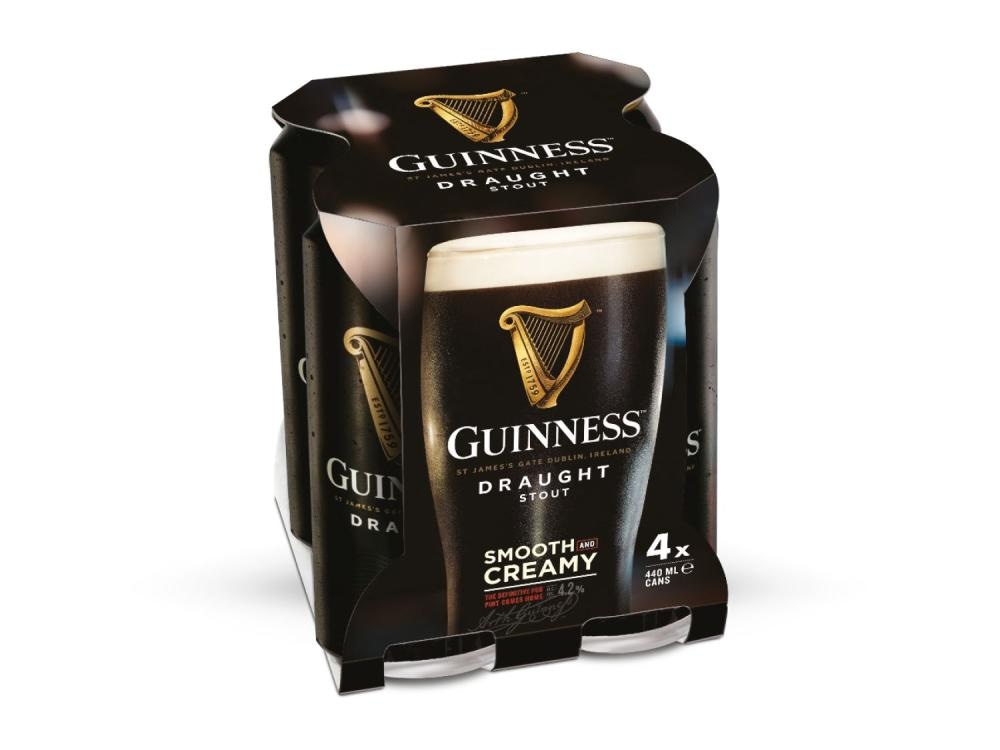 Guinness Draught Stout 4 x 0.44 l - Akcija u trgovini Lidl