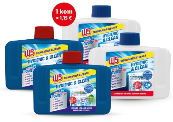 W5 Sredstvo za čišćenje perilice posuđa 2 x 250 ml - Akcija u trgovini Lidl