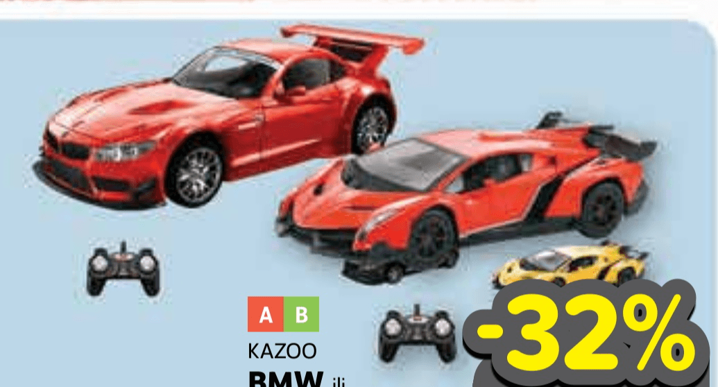 BMW ili Lamborghini Kazoo - Akcija u trgovini Plodine